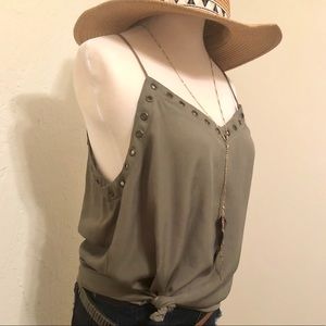 Basic Olive A-Line Tank